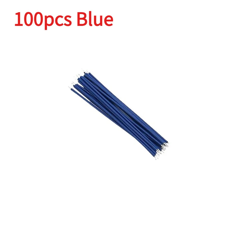 100/120pcs Tin-Plated Electronic Wires Breadboard PCB Jumper Wire 24AWG / 26AWG 6Color Red Blue Green White Yellow Black Diy Kit