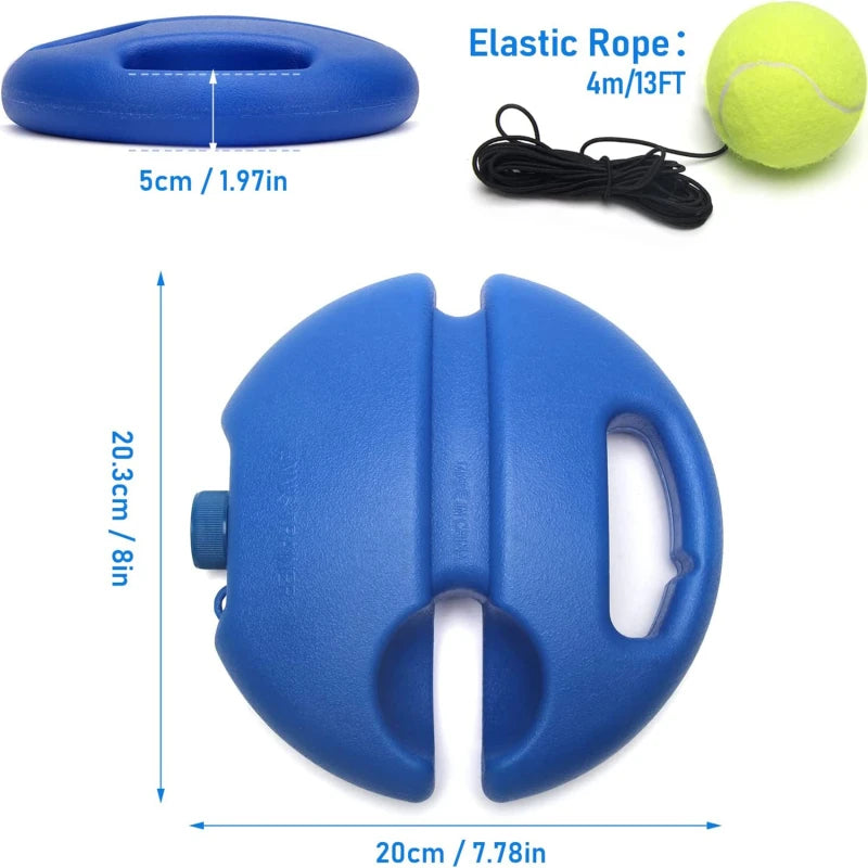 Improve Your Tennis Skills Anywhere With Rebound Balls And Elastic Rope Base - Perfect For Indoor And Outdoor Training