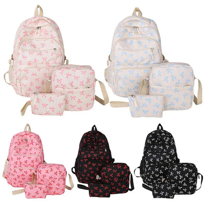 Bow Print School Bag Set – Backpack & Accessories