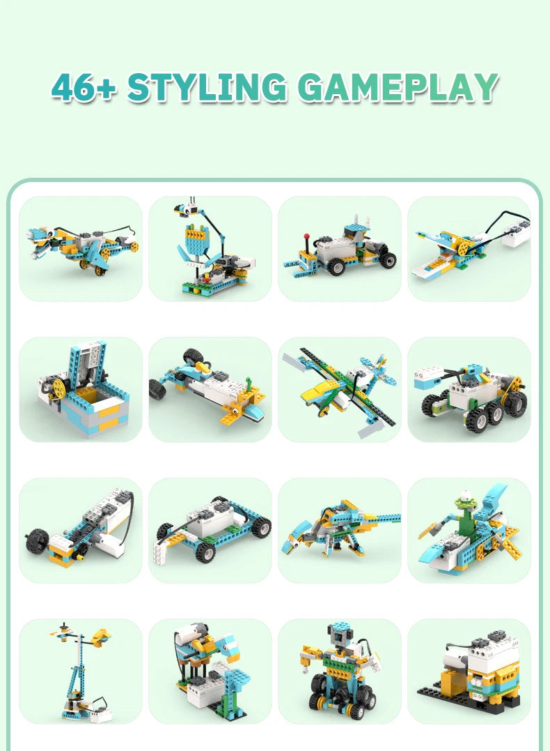 Science And Education Programming Building Blocks Steam Robot Toys Early Education Puzzle Assembly Building Blocks High-Tech Set