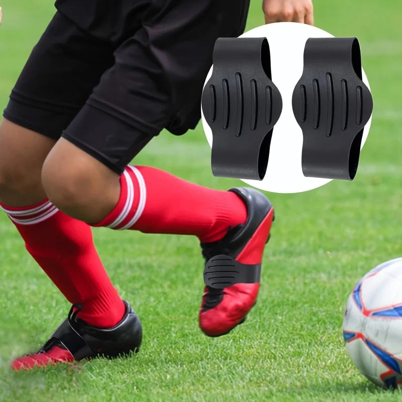 2pc Anti-slip silicone shoe covers for football sports with high grip foot protectors and anti-slip anti-falling shoelace covers