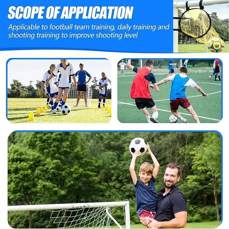 45 * 60cm Yellow Football Goal Free Kick Shooting Practice Target Pocket Training Auxiliary Net