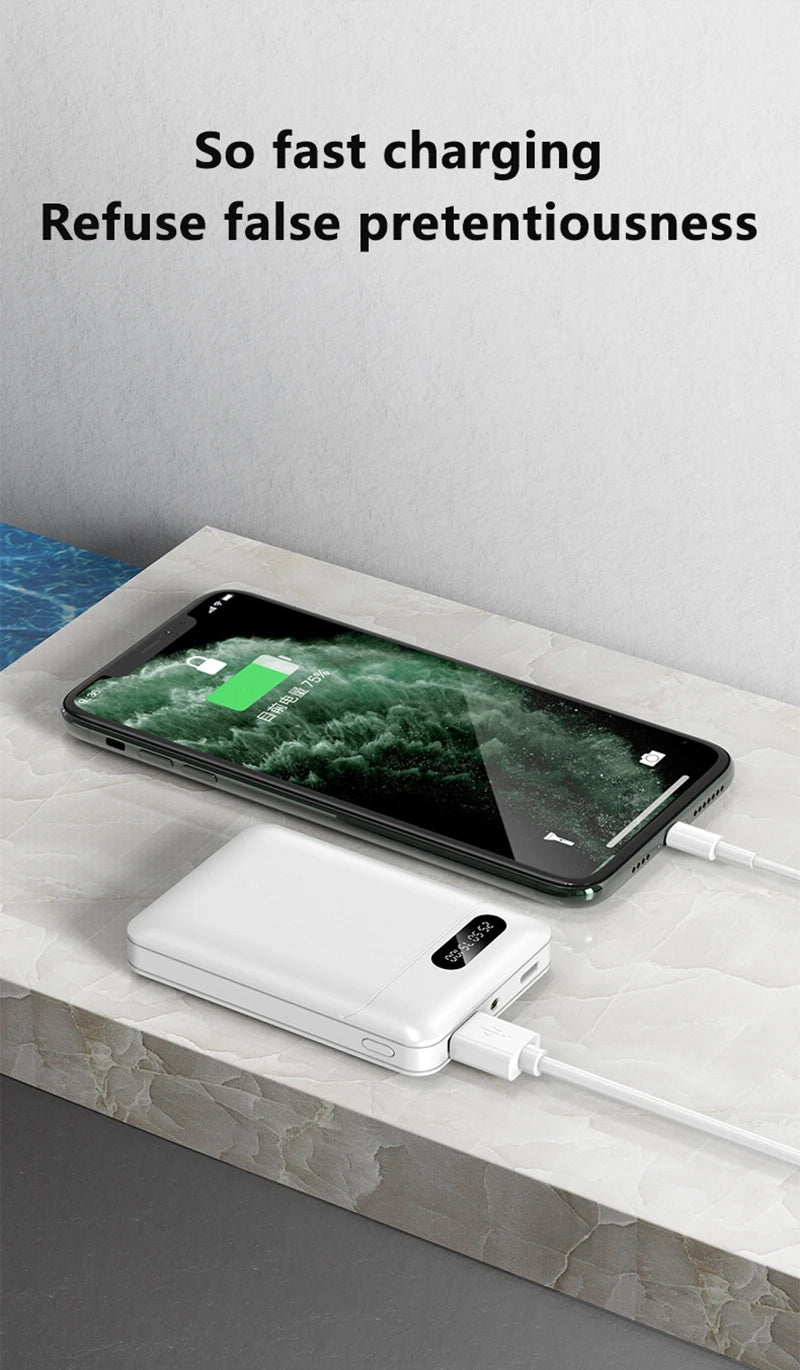 VIVO 30000mAh Power Bank 5V/2.1A Large Capacity Portable External Battery LED Digital Display Outdoor Power For IPhone Android