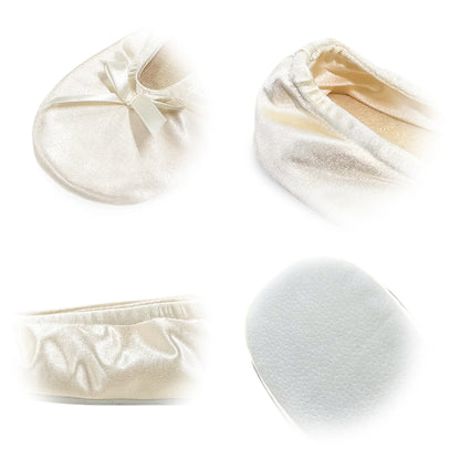 Women Ballet Flats Indoor Lightweight With Soft Foam Insole Bow Knot