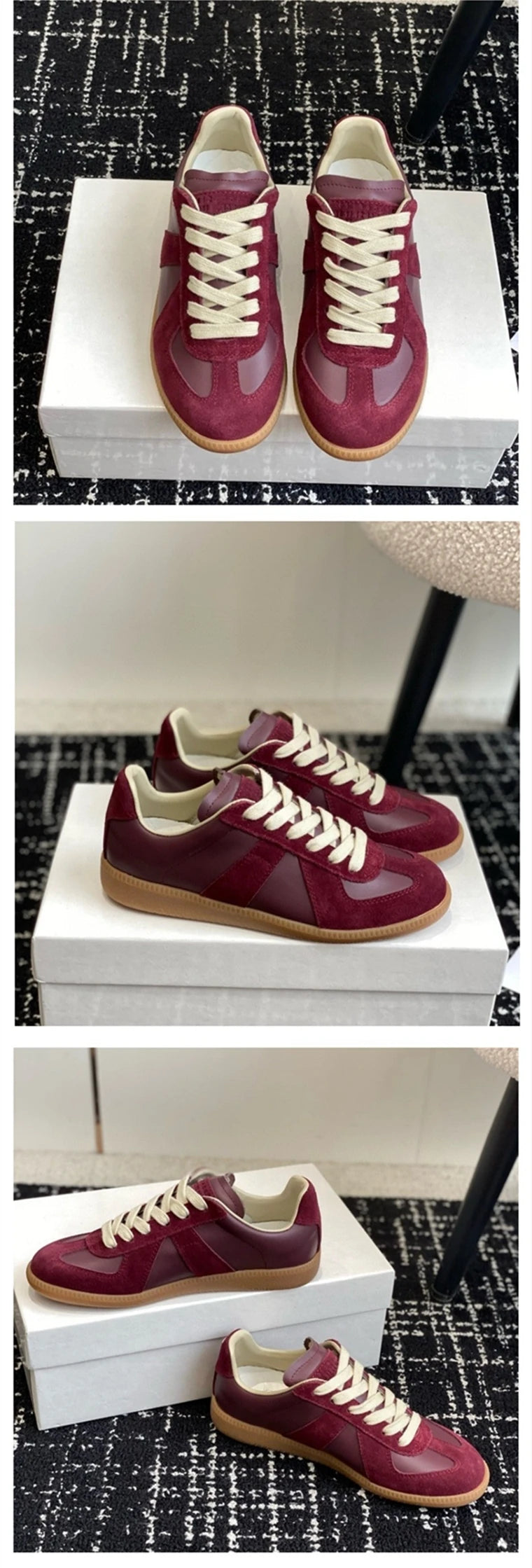 AIYUQI Women's Sneakers 2025 New Genuine Leather Ladies Moral Training Shoes Casual Spring Flat Shoes Women