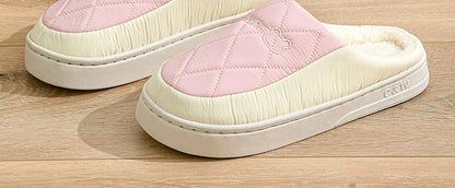 Winter Waterproof Slippers For Men With Plush Insole And Non Slip