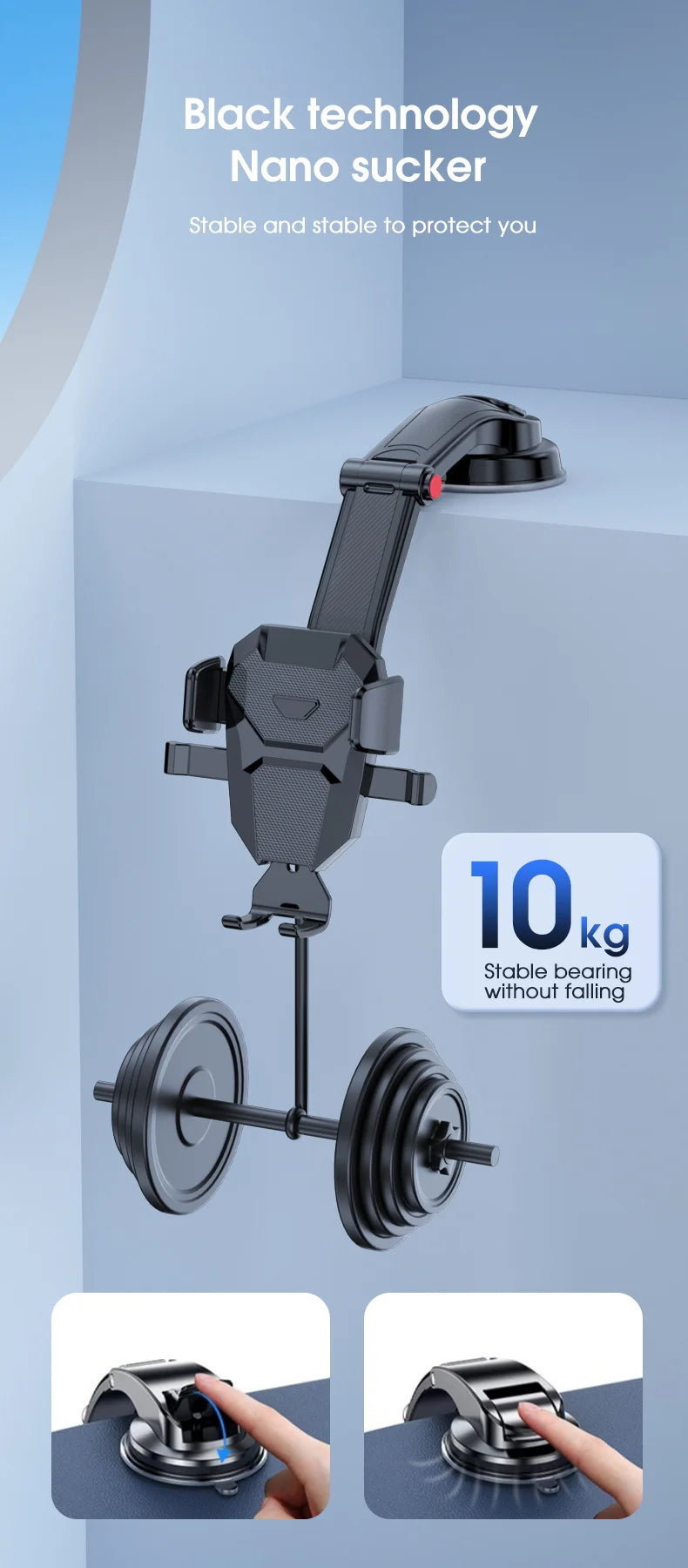 Car Phone Holder Stand Gravity Dashboard Phone Holder Universial Mobile Phone Support For iPhone 13 12 Pro Xiaomi Samsung