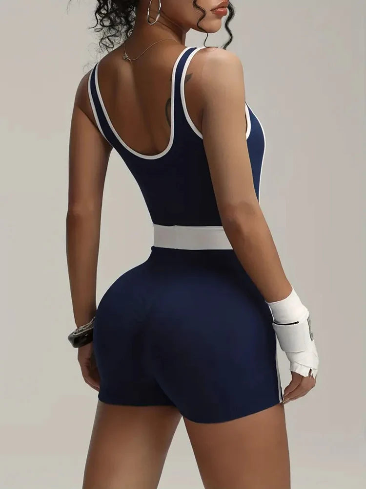 Women's Tracksuit Seamless Yoga Set Yoga Jumpsuits One Piece Workout Rompers Sportswear Gym Set Workout Clothes Women Bodysuit