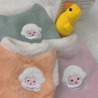 Winter Cat And Small Dog Sweater Vest, Solid Pattern