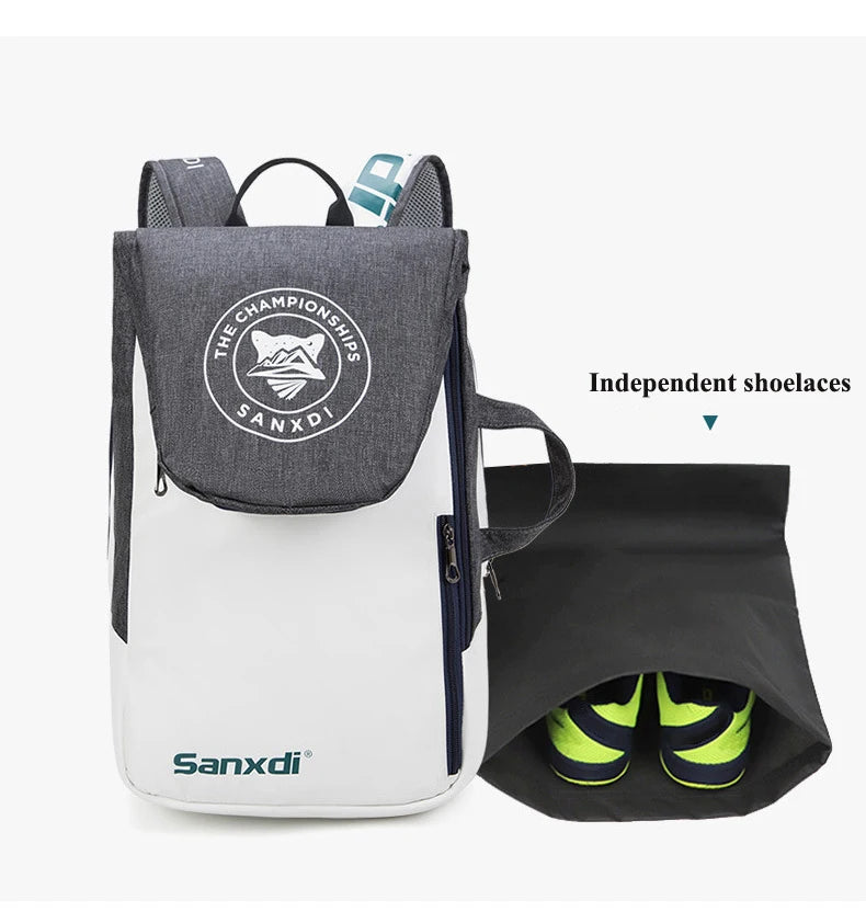 Tennis Paddle Backpack Waterproof Badminton Racket Bag Padel Racquetball Carrying Handbag Man Large Capacity Sport Bags Foldable