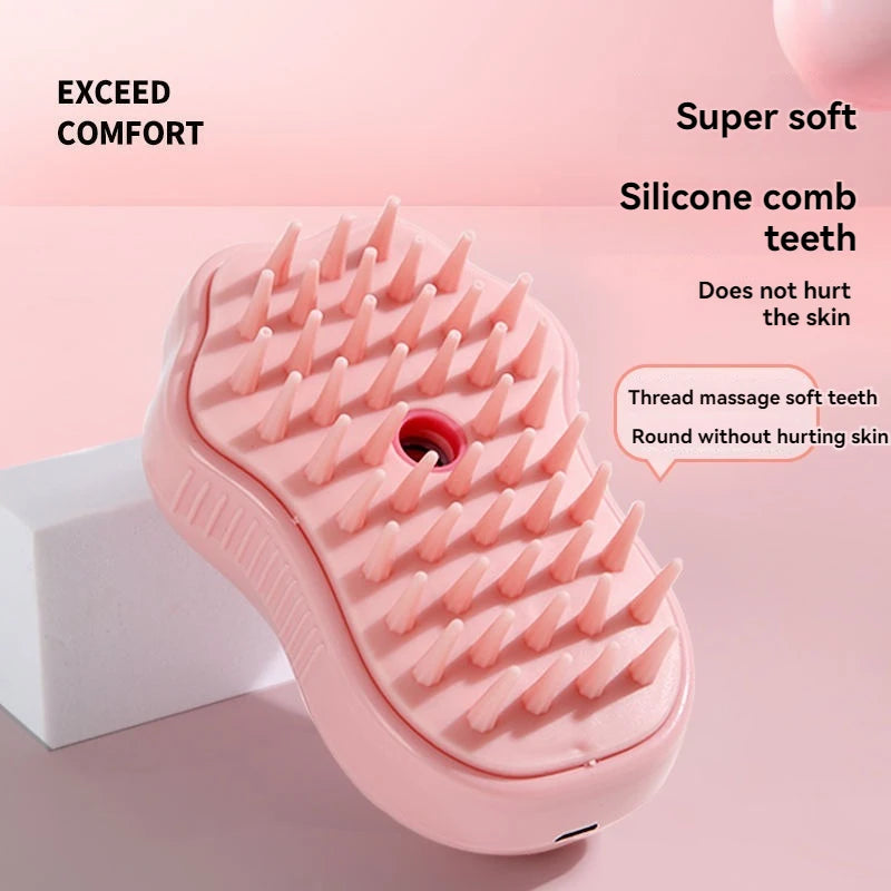 3-in-1 Pet Grooming Brush for Hair Removal and Massage