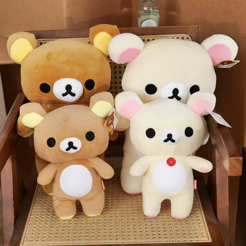 7 Styles Rilakkuma Plush Teddy Bear Peluche Lovely Anime Bear Stuffed Doll Kawaii Room Decor Anime Birthday Gifts Xmas Present