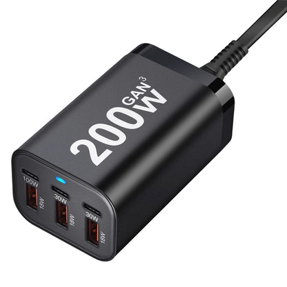 Six-Port USB-C GaN Fast Charger USB PD Power Adapter