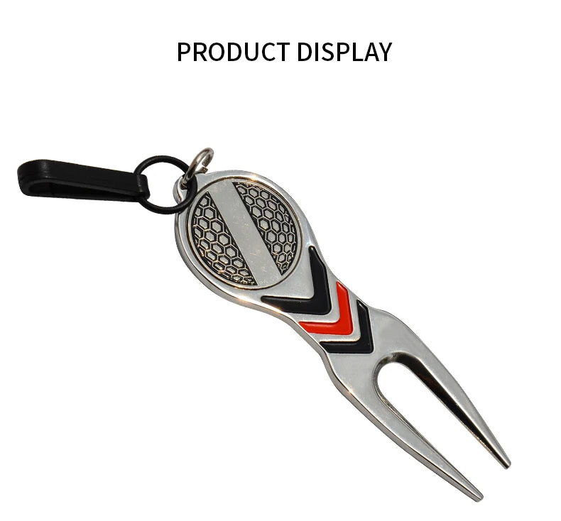 Caiton High Quality Golf Divot Repair Tool, Aluminum Alloy Material& Detachable Golf Ball Marker