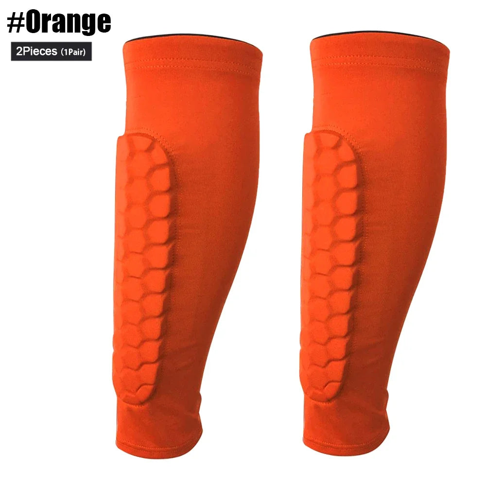 Honeycomb Soccer Shin Guards Football Shields Sports Legging Shinguards Leg Sleeves Protective Gear Shank Protector