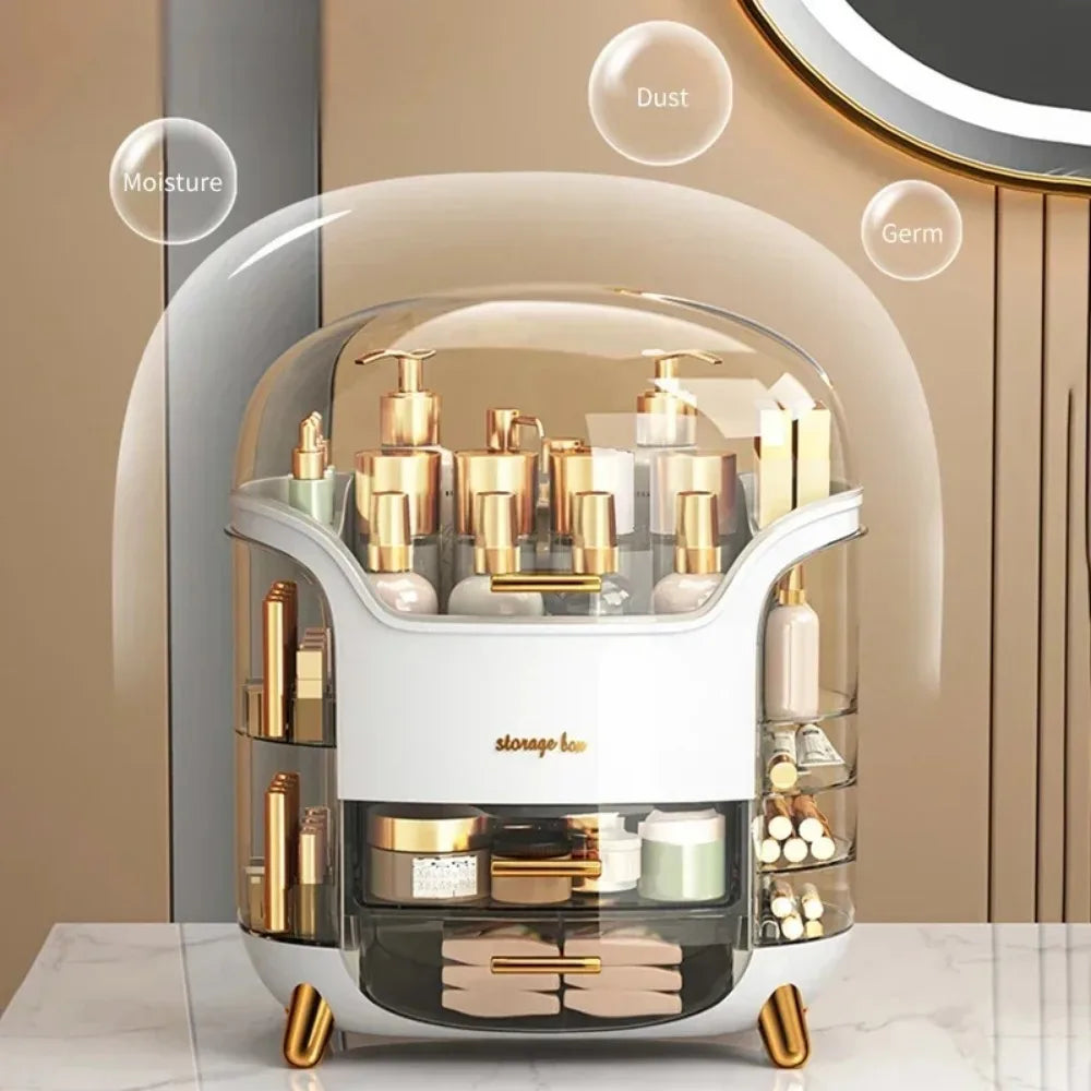 Transparent Makeup & Jewelry Organizer – Desktop Storage Box