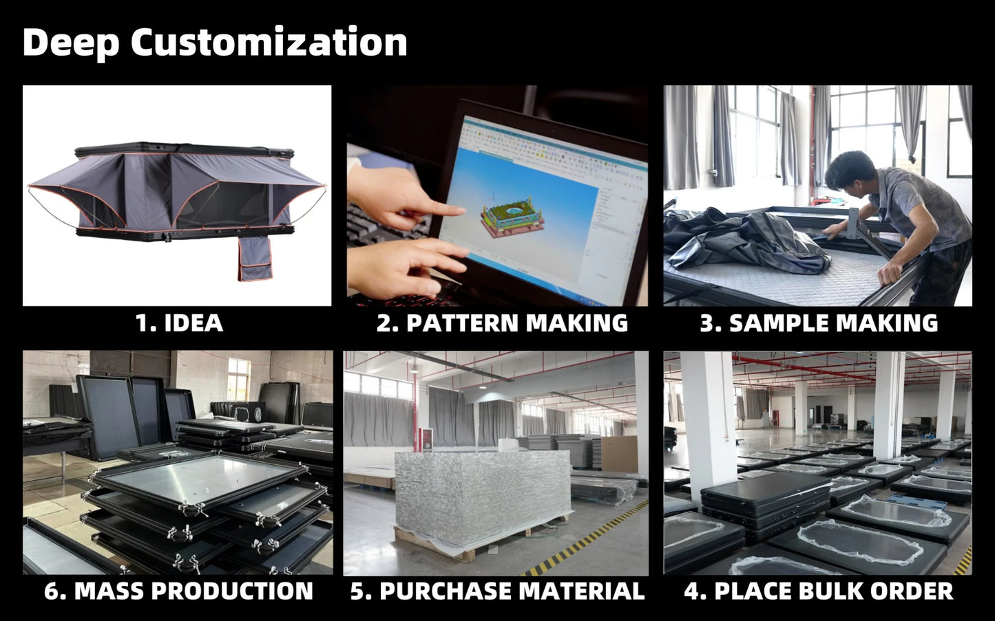 Aluminum Four-Person Rooftop Tent, Hard Shell, Closed Size 212x131x19 cm