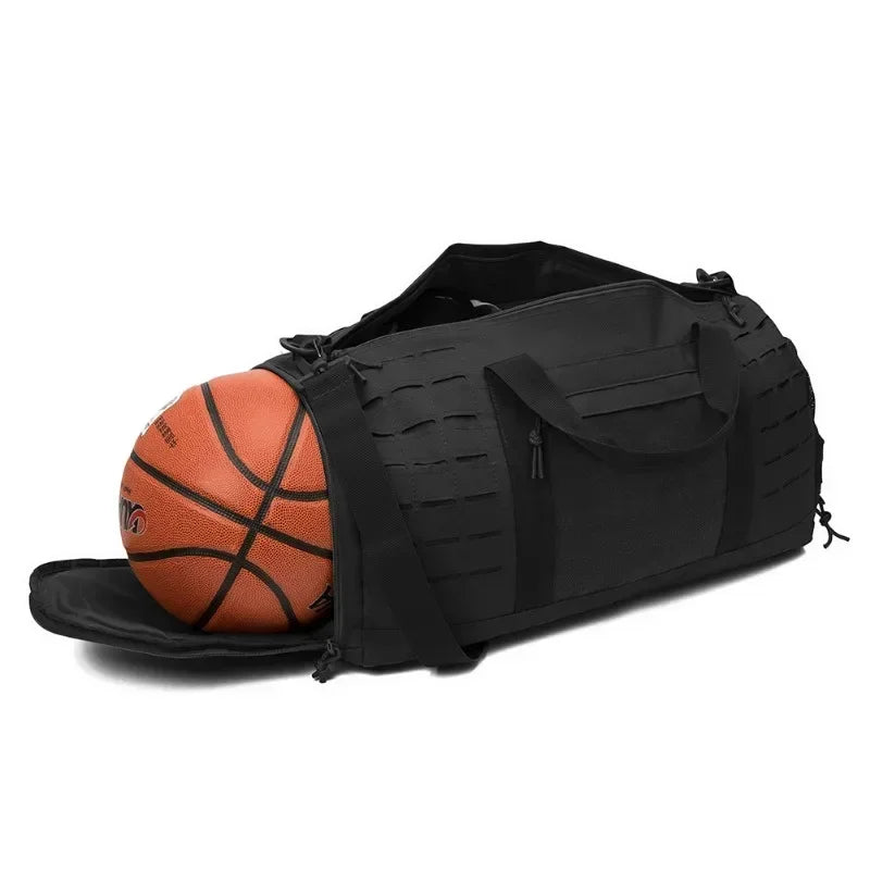 40L Sports Fitness Bag Tactical Travel Tote Men's Fitness Training Shoes Basketball Travel Bag Handy Luggage