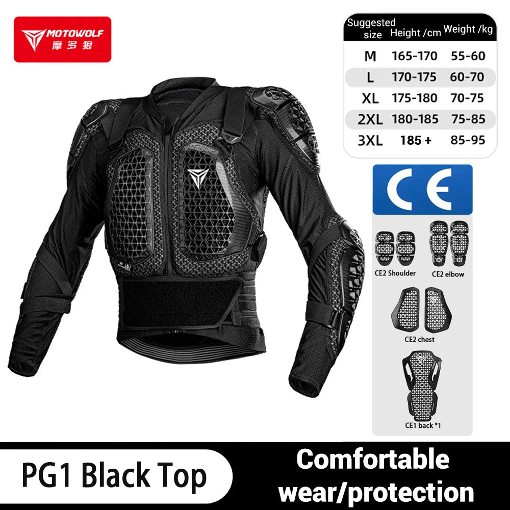 Motorcycle Jacket Men Women Armor Jacket Motorbike Body Protective Motocross Racing Jacket CE Certified Riding Protective Gear