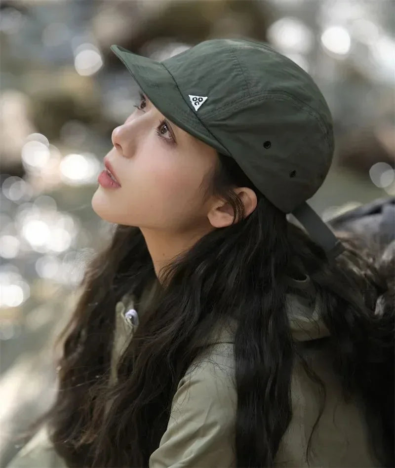 5 Panel Short Brim Quick-drying Golf Baseball Caps Men's Soft Lightweight Sports Running Cap Unisex Outdoor  UPF50+ Peaked Cap