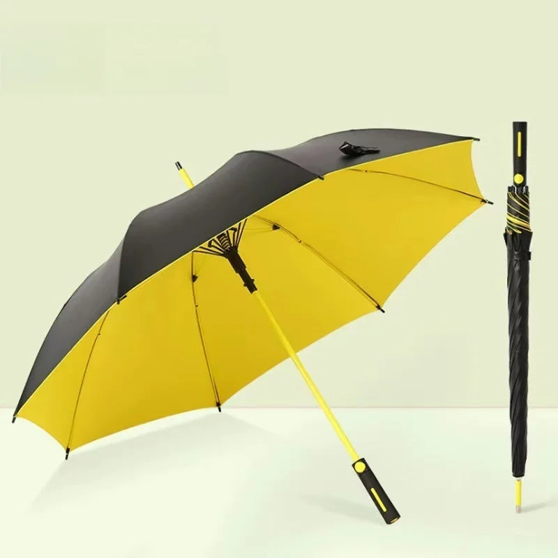 Full Fiber Golf Umbrella Double Layer Extra Large Double MEN'S Business Long Handle Umbrella Car Straight Umbrella