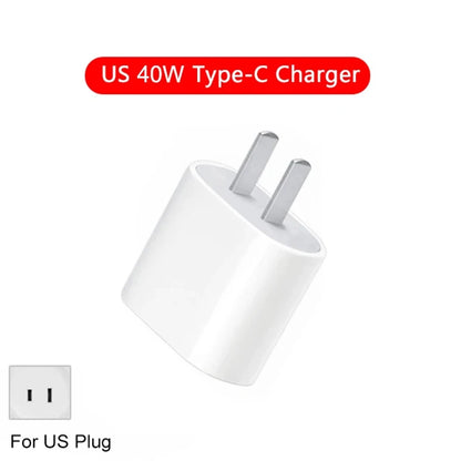 40W USB-C Fast Charger PD For iPhone Models 7 To 16