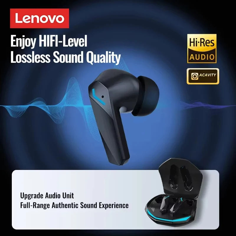 Original Lenovo GM2 Pro TWS Bluetooth 5.3 Earphones Dual Modes Music Game Earbuds HD Calls With Built-in 2 Mics Sport Headphones