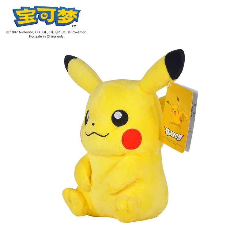 Pikachu 20cm Plush Toy – Kawaii Raichu Anime Doll for Kids, Birthday & Christmas Gift
