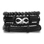 4-Piece Braided Wristband Set