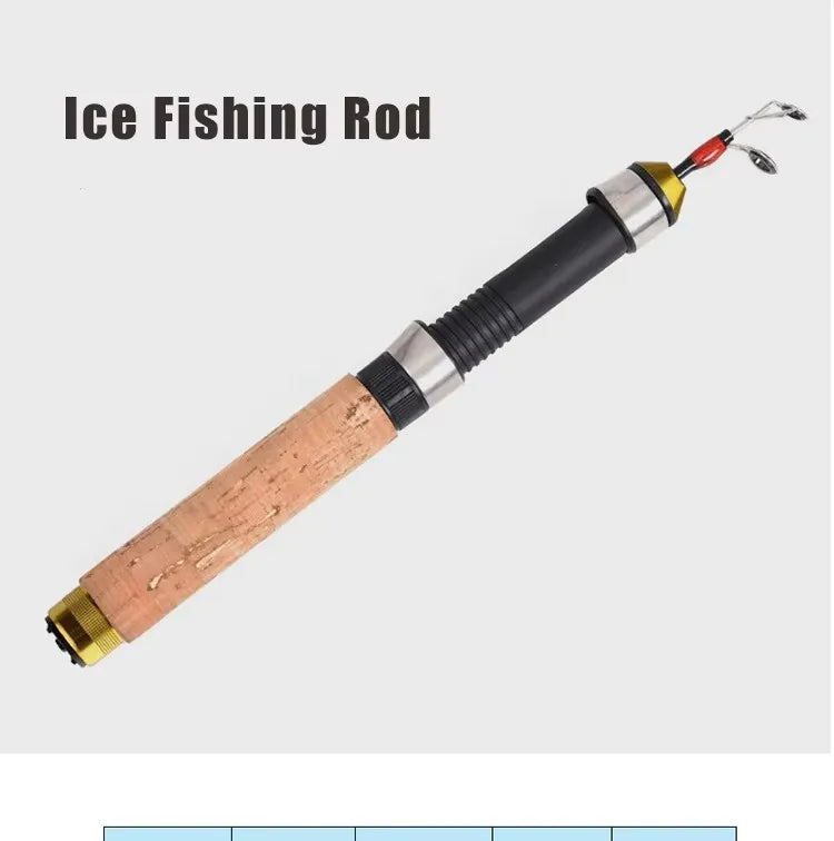 60cm mini shrimp fishingrods carbon telescopic pole ice fishing rod