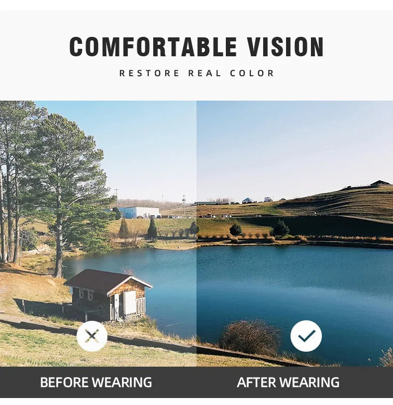 Wraparound Sunglasses UV400 Polycarbonate Frame and Lenses