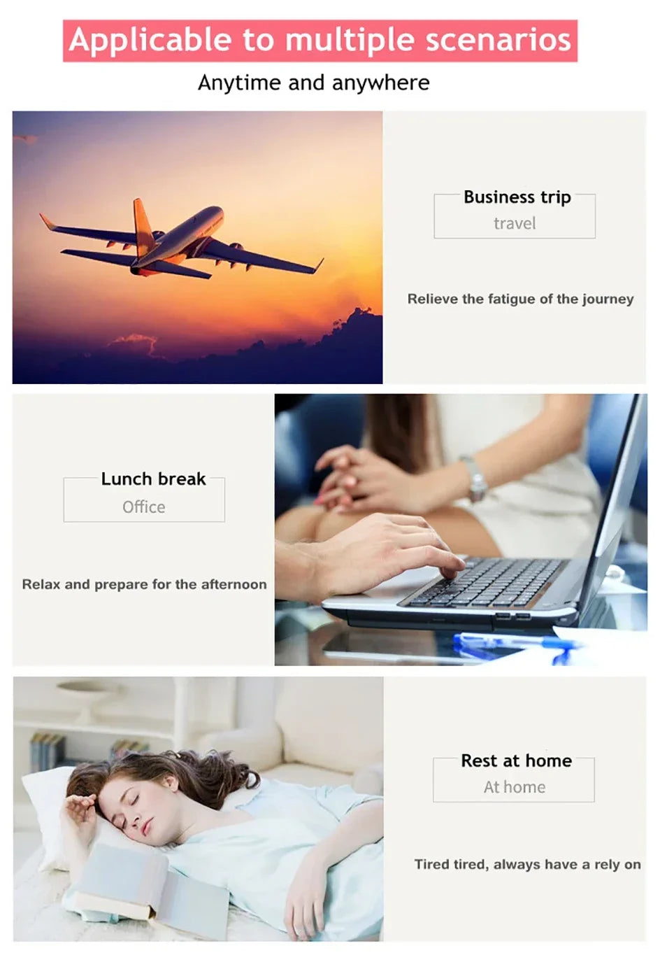 47x30cm Air Cushion Pillows Outdoor Camping Sleep Cushion Folding Square lnflatable Pillows Travel Backrest Plane Head Rest Big