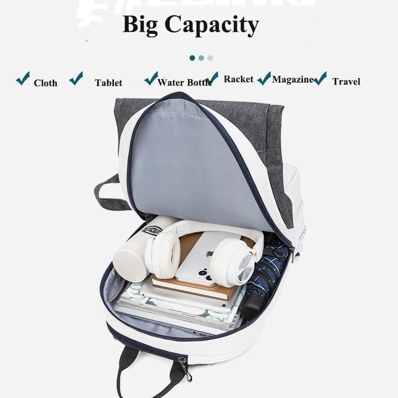 Tennis Paddle Backpack Waterproof Badminton Racket Bag Padel Racquetball Carrying Handbag Man Large Capacity Sport Bags Foldable