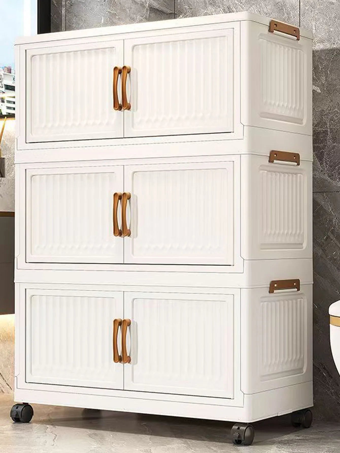 Storage Box, Household Foldable Cabinet, Storage Cabinet for Clothes, Toys, Snacks, Extra-Large Capacity Storage Cabinet, Organizing Box