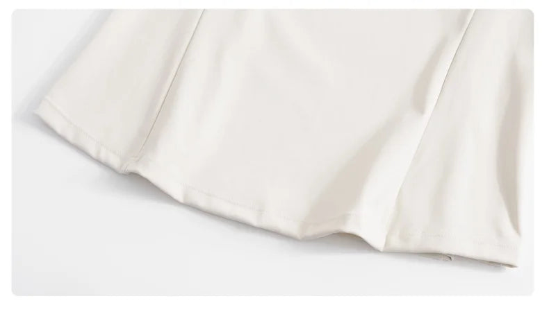 DRUR Women Tennis Skirt Set Summer Slim Fit Lightweight Gym Outfit 2 Piece Sport Top Skort Suit 2pcs Tracksuit Ladies Golf Wear