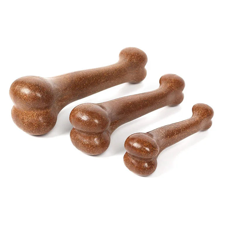 Natural Dog Bone Chew Toy – Non-Toxic, Nearly Indestructible Puppy Toy for Small, Medium & Large Dogs