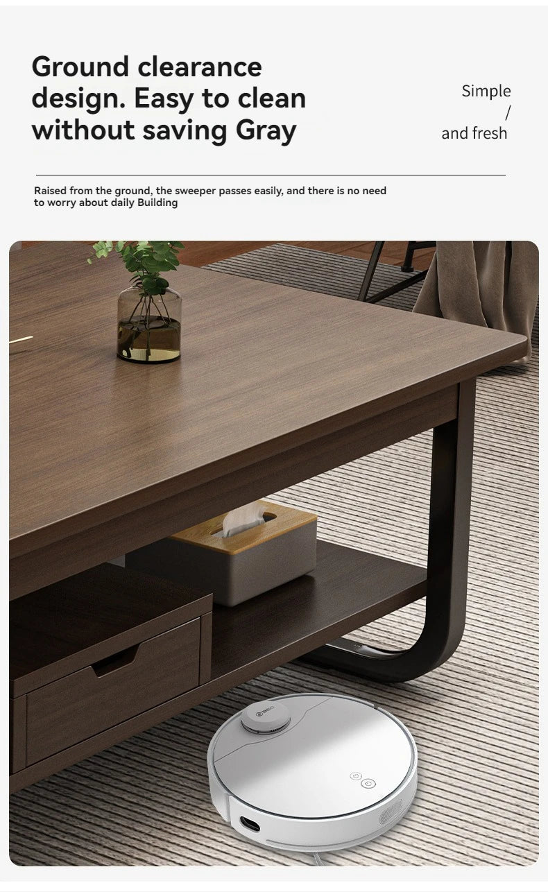 Modern minimalist coffee table, small apartment, living room, sofa, nearby balcony, tea table, rental room, rectangular tea tabl