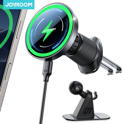 Magnetic Wireless Car Phone Holder Mount for 4.7-7.0 Inch Phones