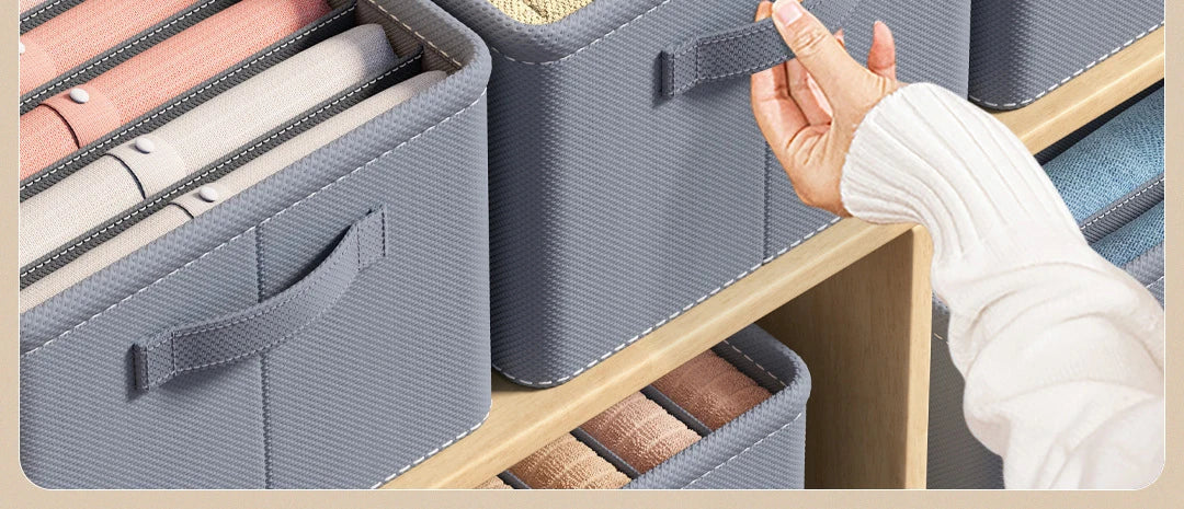 Thickened Pants Storage Box Foldable 9/7/6 Grids Organizer for Jeans Sweatshirt Shirt Wardrobe Organizers of Cabinets and Drawer