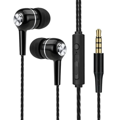 Wired In-Ear Headphones 3.5mm Microphone Inline Control