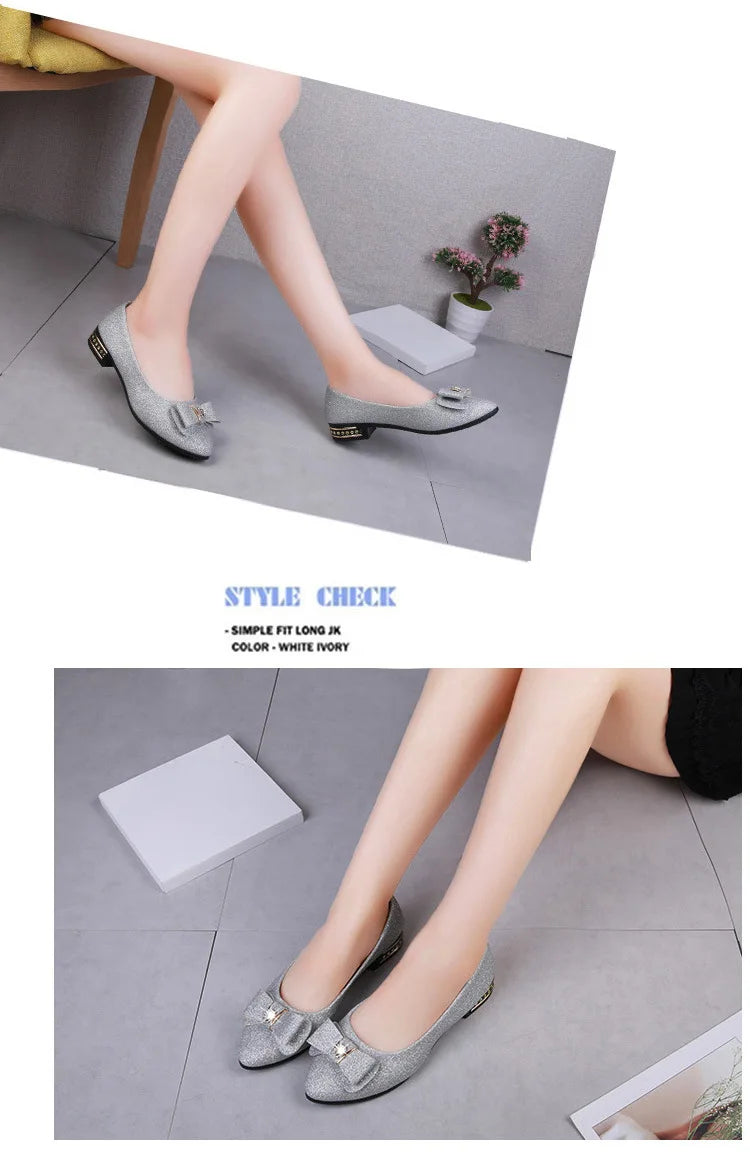 Women Flats Bowknot Single Shoes Female 2024 Spring Autumn Loafers New Fashion Sweet Flat Soft Casual Shoes Zapatos De Mujer