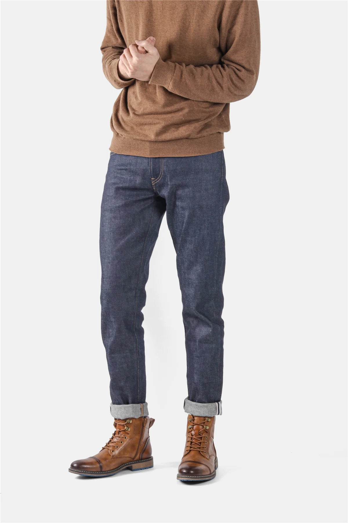 Men's Retro Leather Ankle Boots For Spring Size 7-13