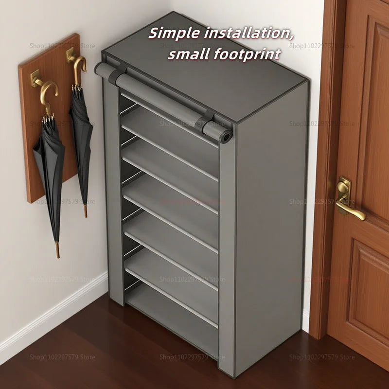 Shoe rack simple multi-layer door shoe cabinet dustproof cloth cover home economical rental house storage dustproof cover shoe r