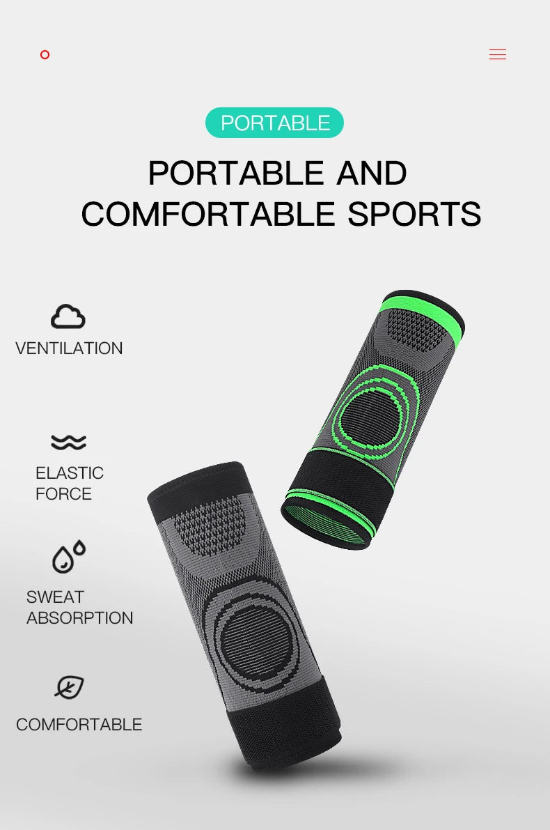 1 PC Elbow Support Elastic Gym Fitness Nylon Protective Pad Absorb Sweat Sports Safety Basketball Game Arm Sleeve Elbow Brace