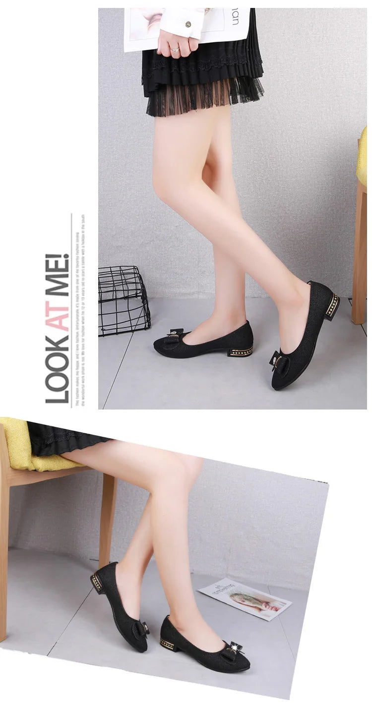 Women Flats Bowknot Single Shoes Female 2024 Spring Autumn Loafers New Fashion Sweet Flat Soft Casual Shoes Zapatos De Mujer