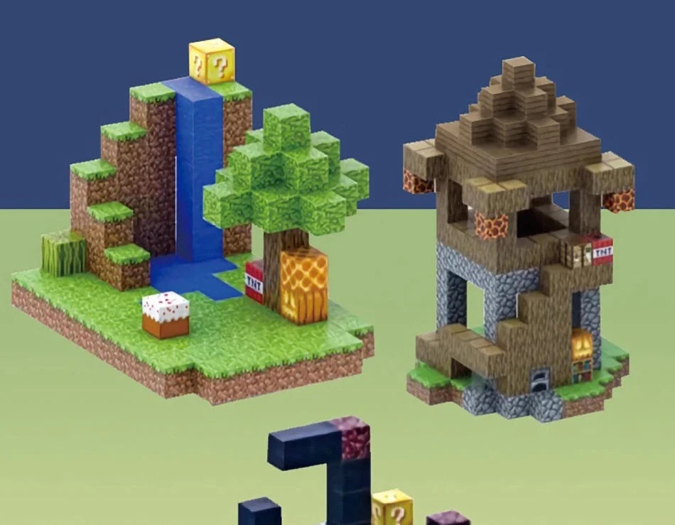 Random Magnetic Building Blocks Mine World Building Toys Boy Girl DIY STEM Montessori Sensory Cubes Toddlers Education Gift