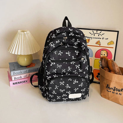 Bow Print School Bag Set – Backpack & Accessories