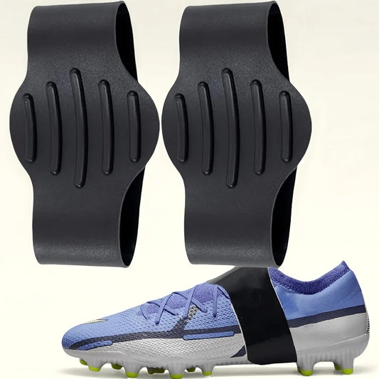 2pc Anti-slip silicone shoe covers for football sports with high grip foot protectors and anti-slip anti-falling shoelace covers