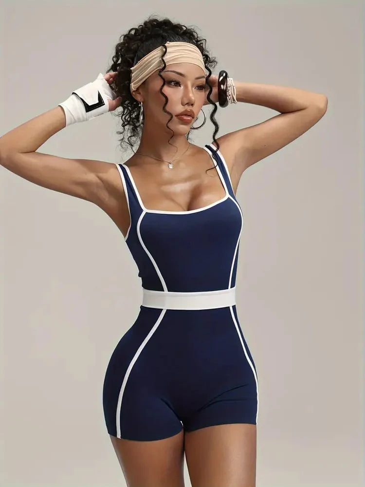 Women's Tracksuit Seamless Yoga Set Yoga Jumpsuits One Piece Workout Rompers Sportswear Gym Set Workout Clothes Women Bodysuit