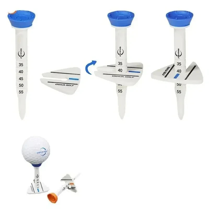 4 Pcs 33-55mm Adjustable-height Golf Tee Training Accessories